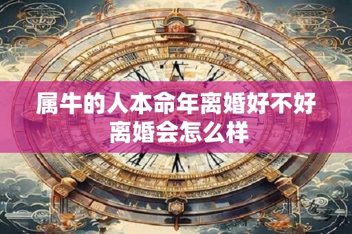 属牛的人本命年离婚好不好 离婚会怎么样