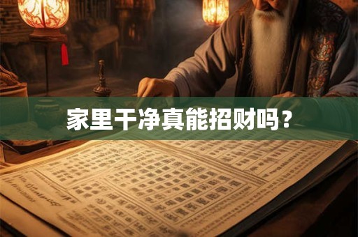 家里干净真能招财吗？