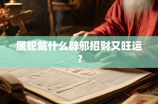 属蛇戴什么辟邪招财又旺运? 属蛇戴什么辟邪招财又旺运?