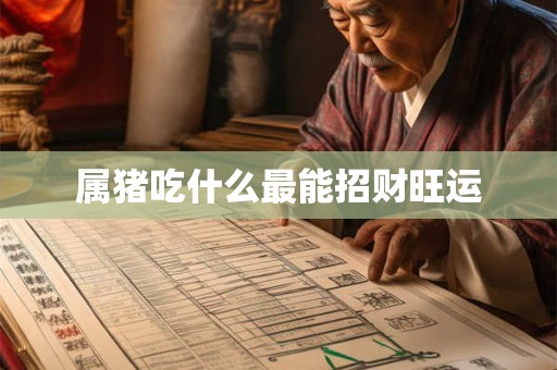 属猪吃什么最能招财旺运