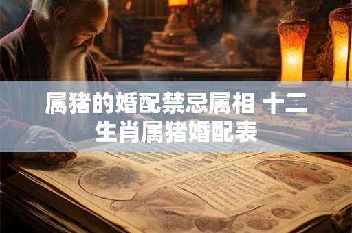 属猪的婚配禁忌属相 十二生肖属猪婚配表