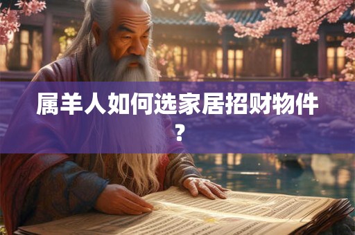 属羊人如何选家居招财物件？