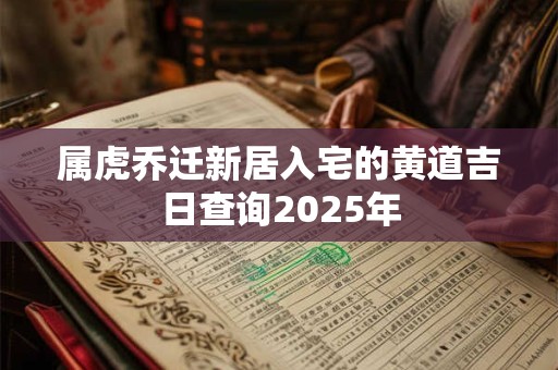 属虎乔迁新居入宅的黄道吉日查询2025年