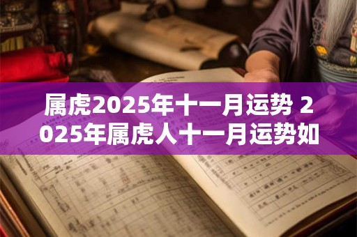 属虎2025年十一月运势 2025年属虎人十一月运势如何