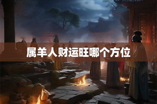 属羊人财运旺哪个方位