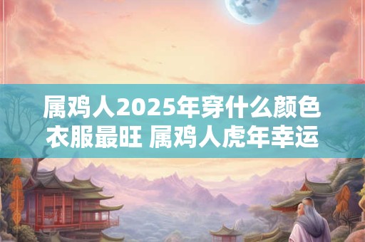 属鸡人2025年穿什么颜色衣服最旺 属鸡人虎年幸运色是什么