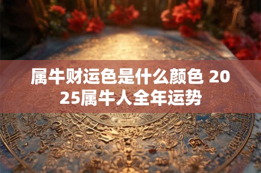 属牛财运色是什么颜色 2025属牛人全年运势