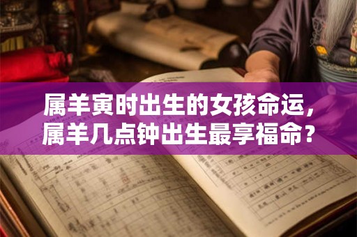 属羊寅时出生的女孩命运，属羊几点钟出生最享福命？