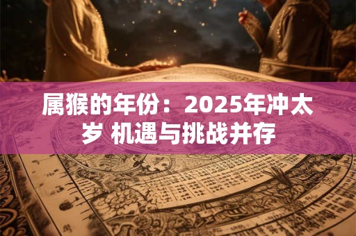 属猴的年份：2025年冲太岁 机遇与挑战并存