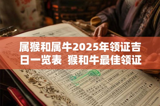 属猴和属牛2025年领证吉日一览表  猴和牛最佳领证日期