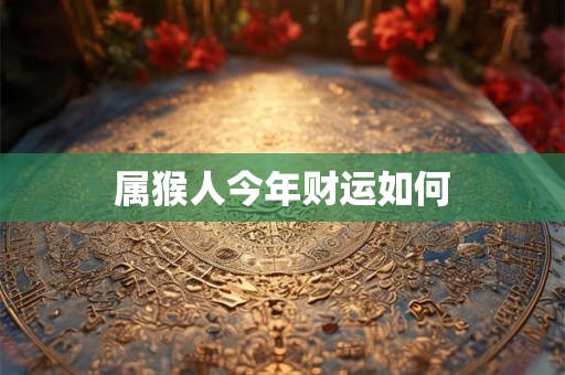 属猴人今年财运如何