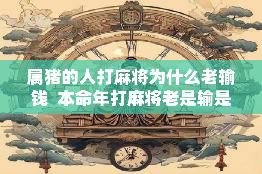 属猪的人打麻将为什么老输钱  本命年打麻将老是输是怎么一回事