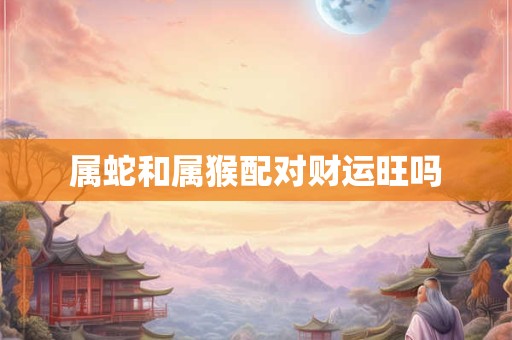 属蛇和属猴配对财运旺吗