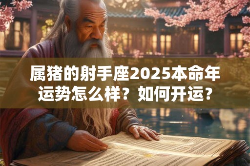 属猪的射手座2025本命年运势怎么样？如何开运？