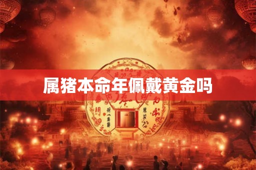属猪本命年佩戴黄金吗