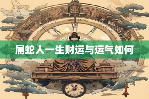 属蛇人一生财运与运气如何
