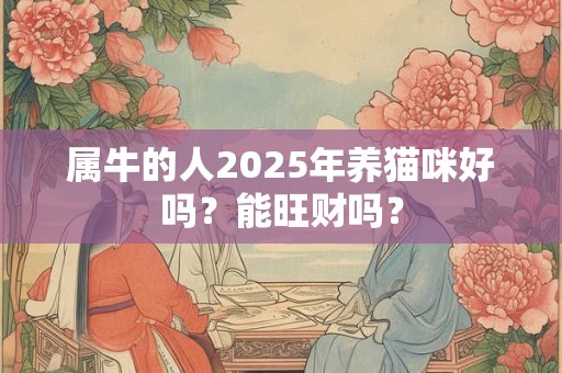 属牛的人2025年养猫咪好吗？能旺财吗？