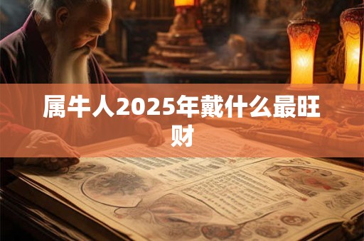 属牛人2025年戴什么最旺财