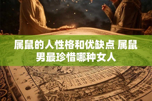 属鼠的人性格和优缺点 属鼠男最珍惜哪种女人