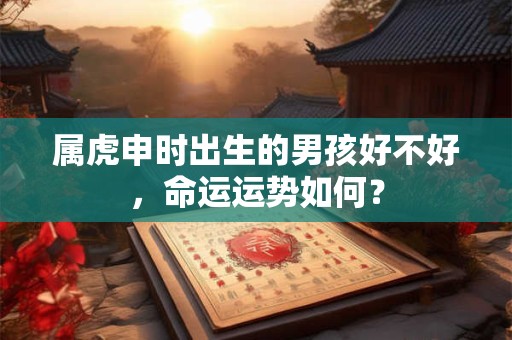 属虎申时出生的男孩好不好，命运运势如何？