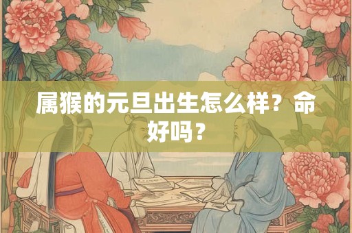 属猴的元旦出生怎么样？命好吗？