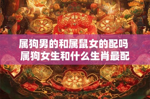 属狗男的和属鼠女的配吗 属狗女生和什么生肖最配