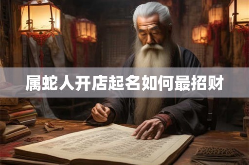 属蛇人开店起名如何最招财