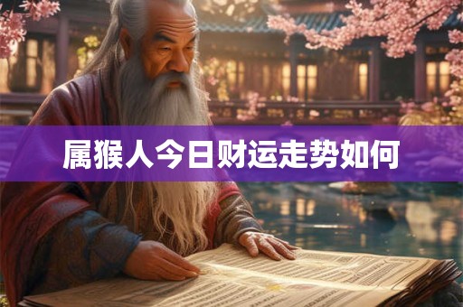 属猴人今日财运走势如何