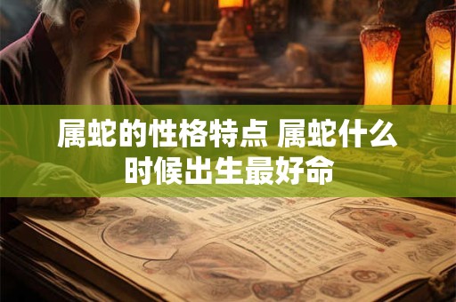 属蛇的性格特点 属蛇什么时候出生最好命