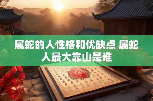 属蛇的人性格和优缺点 属蛇人最大靠山是谁