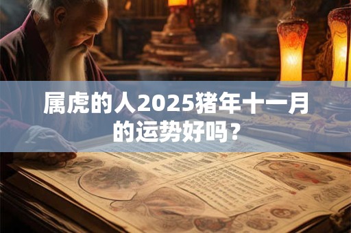 属虎的人2025猪年十一月的运势好吗？
