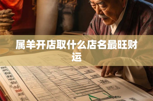 属羊开店取什么店名最旺财运