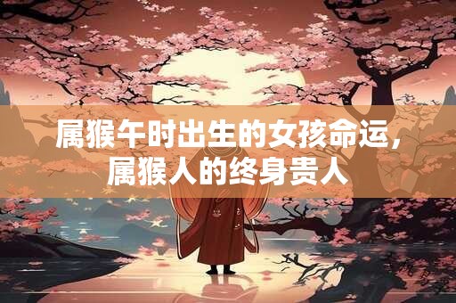 属猴午时出生的女孩命运，属猴人的终身贵人