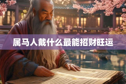 属马人戴什么最能招财旺运