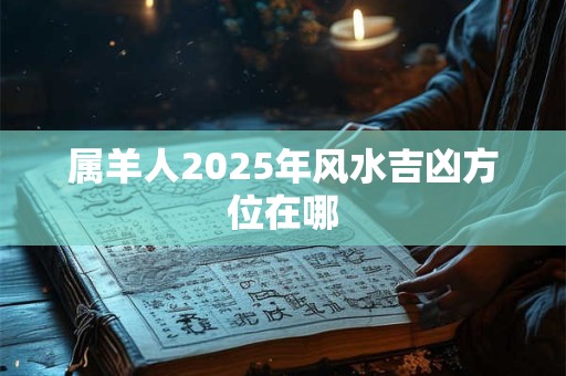 属羊人2026年风水吉凶方位在哪