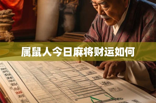 属鼠人今日麻将财运如何