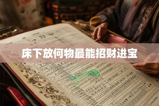 床下放何物最能招财进宝