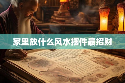 家里放什么风水摆件最招财