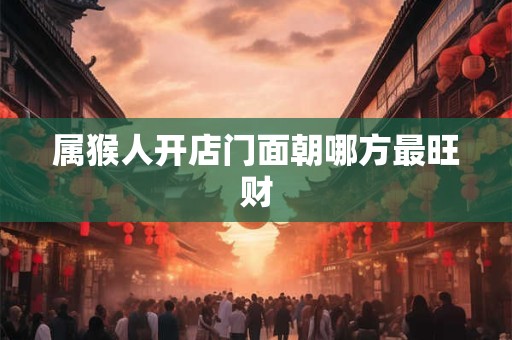 属猴人开店门面朝哪方最旺财
