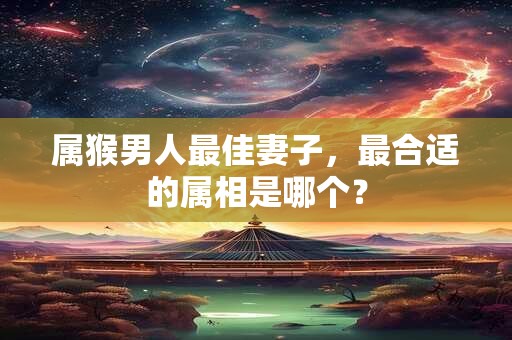 属猴男人最佳妻子，最合适的属相是哪个？