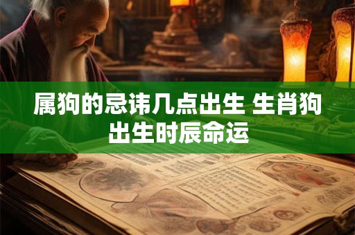 属狗的忌讳几点出生 生肖狗出生时辰命运 属狗的忌讳几点出生 生肖狗出生时辰命运