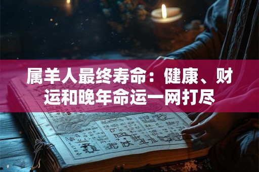 属羊人最终寿命：健康、财运和晚年命运一网打尽