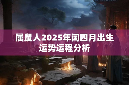 属鼠人2025年闰四月出生运势运程分析 属鼠人2025年闰四月出生运势运程分析