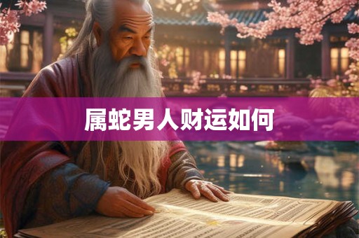 详细阅读:属蛇男人财运如何 属蛇男人财运如何