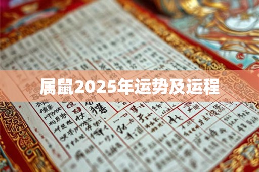 属鼠2025年运势及运程