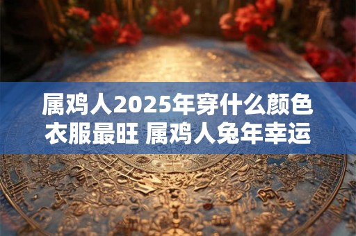 属鸡人2025年穿什么颜色衣服最旺 属鸡人兔年幸运色是什么