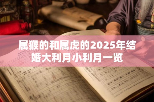 属猴的和属虎的2025年结婚大利月小利月一览