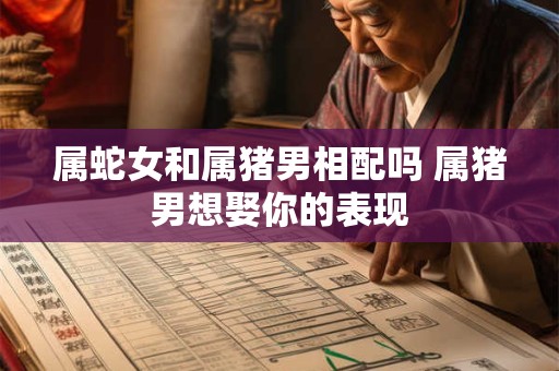 属蛇女和属猪男相配吗 属猪男想娶你的表现