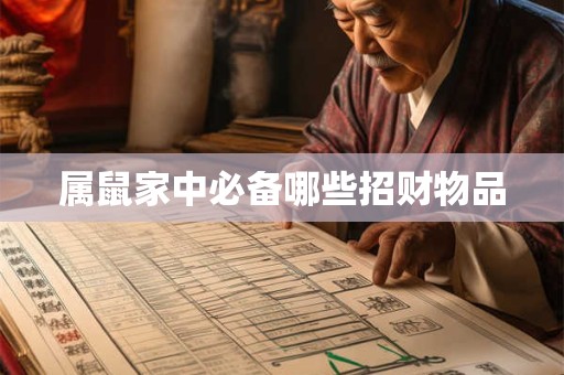 属鼠家中必备哪些招财物品