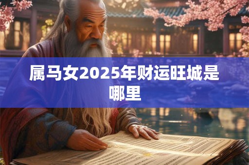 属马女2025年财运旺城是哪里